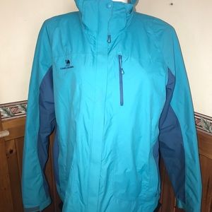 camel crown jacket  With Detachable Hood Womens 3XL.